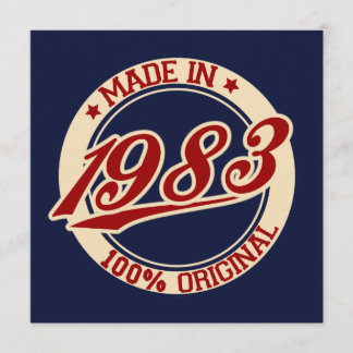 Made In 1983 Card