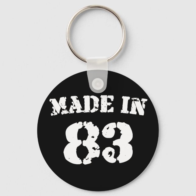 Made In 1983 Key Ring (Front)