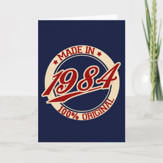 Made In 1984 Card