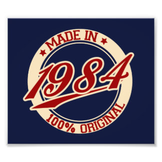 Made In 1984 Photo Print