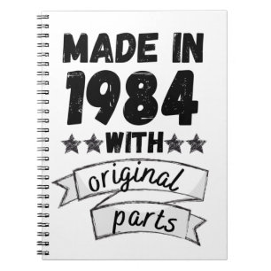 made in 1984 with original parts, notebook