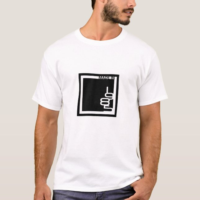 'Made in 1985' Minimalist Square T-Shirt (Front)