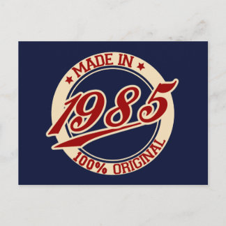 Made In 1985 Postcard