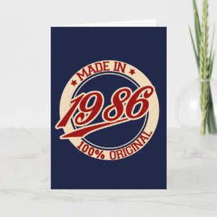 Made In 1986 Card