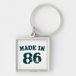 Made In 1986 Key Ring