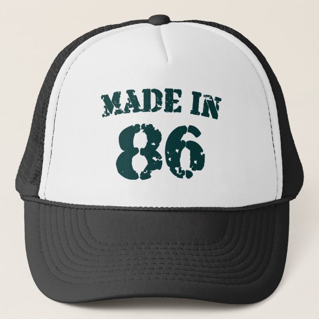 Made In 1986 Trucker Hat (Front)