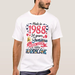 Made In 1988 34 Years Of Being Sunshine 34Th Birth T-Shirt