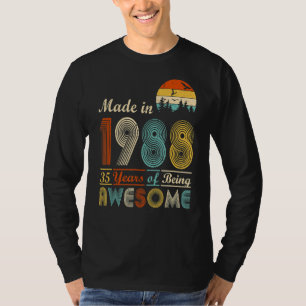 Made in 1988 35 Years Of Being Awesome 35th Birthd T-Shirt
