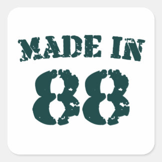 Made In 1988 Square Sticker