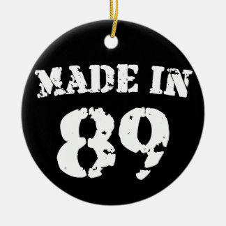 Made In 1989 Ceramic Tree Decoration