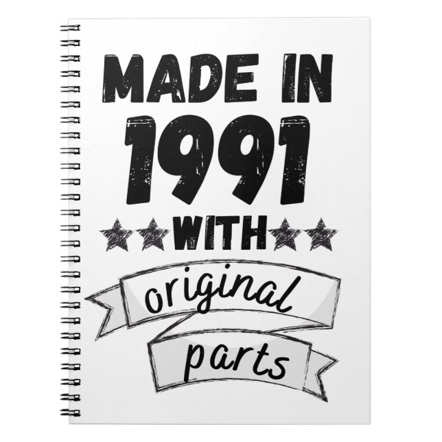 made in 1991 with original parts, notebook (Front)