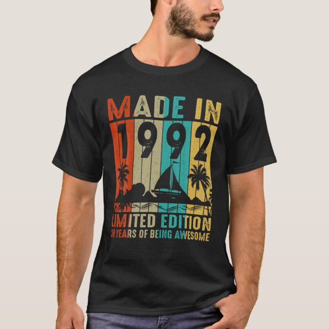 Made In 1992 Limited Edition 30 Years Of Being Awe T-Shirt (Front)