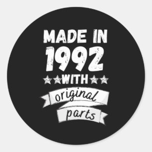 made in 1992 with original parts, classic round sticker