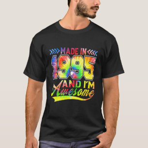 Made In 1995 And I'm Awesome Colour Spectrum Birth T-Shirt