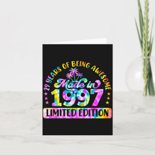 Made In 1997 Limited Edition 29 Birthday 29 Year O Card