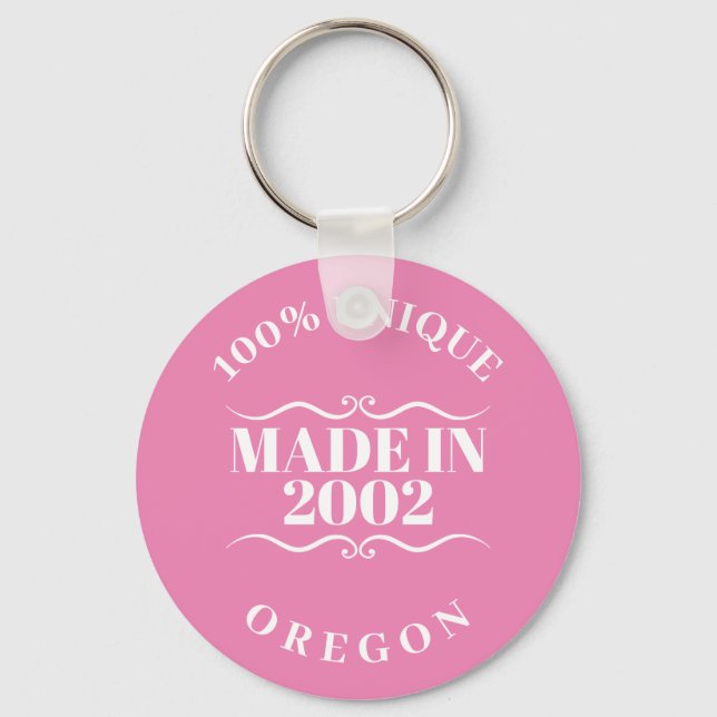 Made in 2002 key ring (Front)