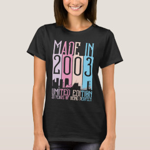Made In 2003  20 Years Being Perfect Birthday T-Shirt