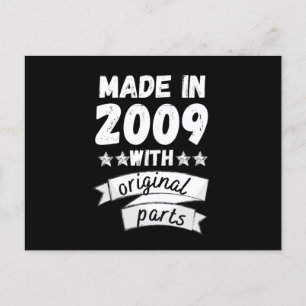 made in 2009 with original parts, postcard