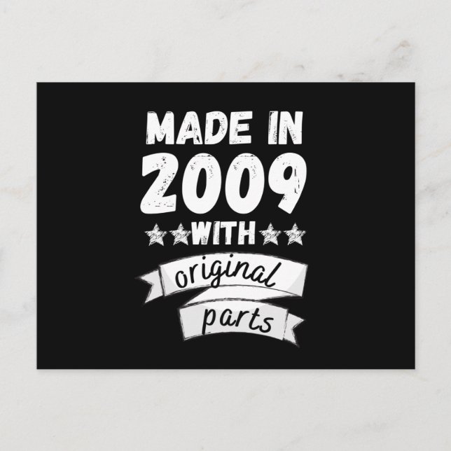 made in 2009 with original parts, postcard (Front)
