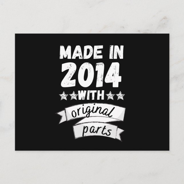 made in 2014 with original parts, postcard (Front)