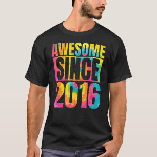 Made In 2016 7 Year Of Being Awesome 7 Birthday Ti T-Shirt