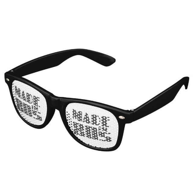 Made in 80s retro sunglasses (Angled)