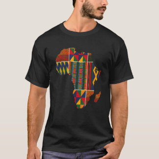 Made in Africa Map Kente Cloth West Africa T-Shirt