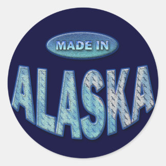 MADE IN ALASKA CLASSIC ROUND STICKER