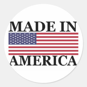 MADE IN AMERICA CLASSIC ROUND STICKER
