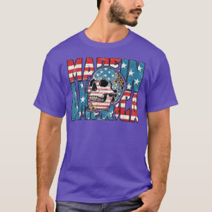 Made in America leopard  patriotic 4th of July  T-Shirt