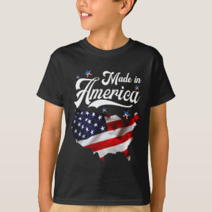Made In America - Patriotic American Flag 4th Of J T-Shirt