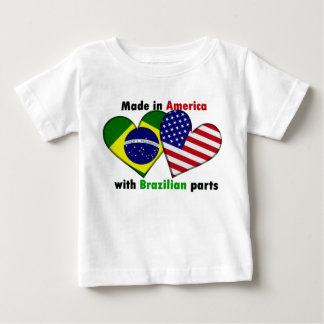 made in america with brazilin parts baby T-Shirt