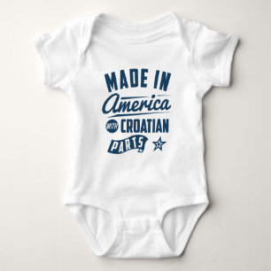 Made In America With Croatian Parts Baby Bodysuit