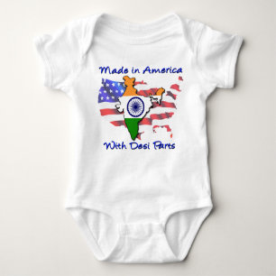 Made in America with Desi Parts Baby Bodysuit