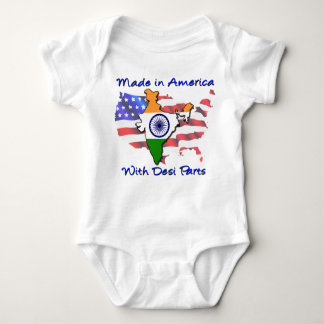 Made in America with Desi Parts Baby Bodysuit