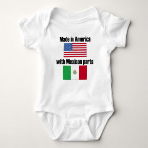 Made In America With Mexican Parts Baby Bodysuit