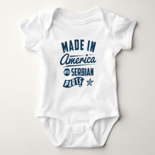 Made In America With Serbian Parts Baby Bodysuit