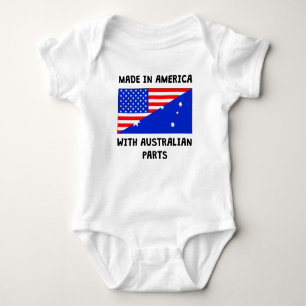 Made In American With Australian Parts Baby Bodysuit