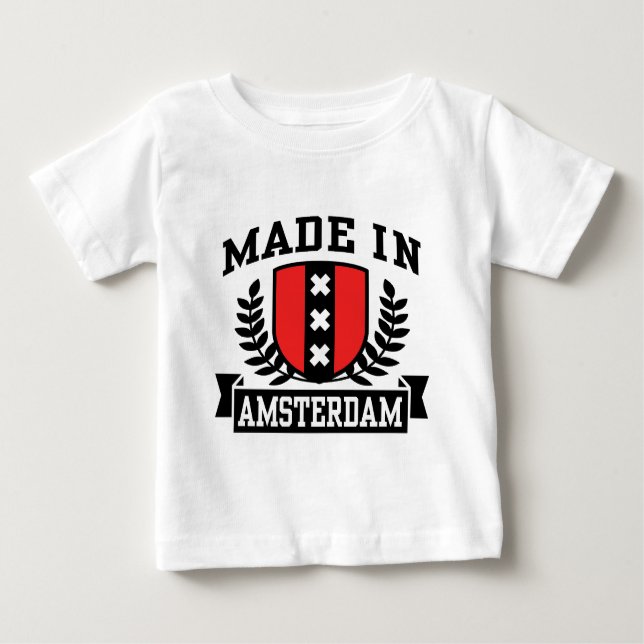 Made In Amsterdam Baby T-Shirt (Front)