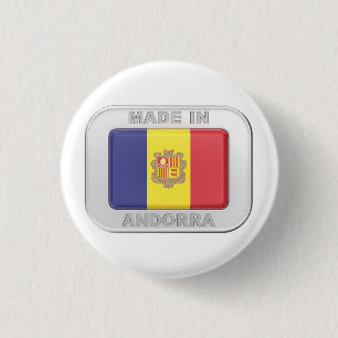 Made in Andorra 3 Cm Round Badge