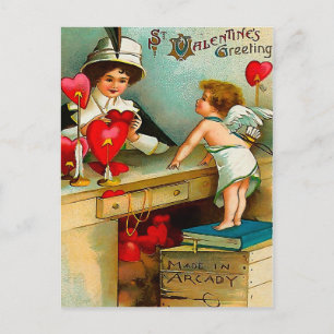 Made in Arcady - Valentine's Day Greeting Holiday Postcard