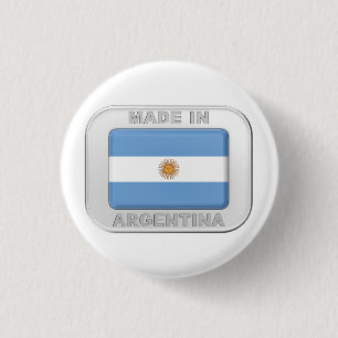 Made in Argentina 3 Cm Round Badge