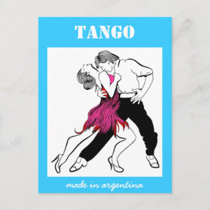 Made in Argentina Tango Postcard