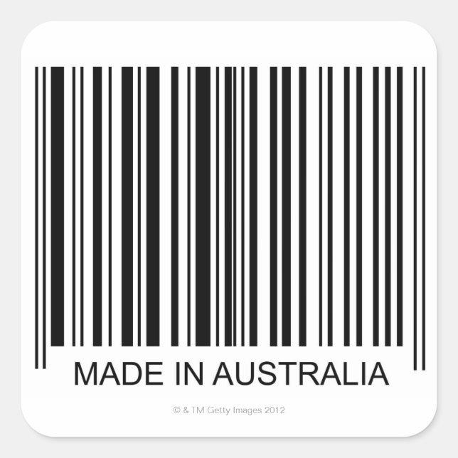 Made in Australia Square Sticker (Front)