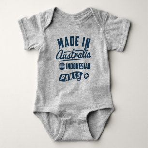 Made In Australia With Indonesian Parts Baby Bodysuit