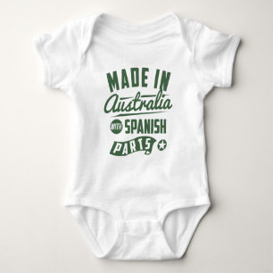 Made In Australia With Spanish Parts Baby Bodysuit