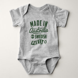 Made In Australia With Swedish Parts Baby Bodysuit