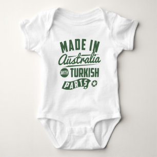 Made In Australia With Turkish Parts Baby Bodysuit