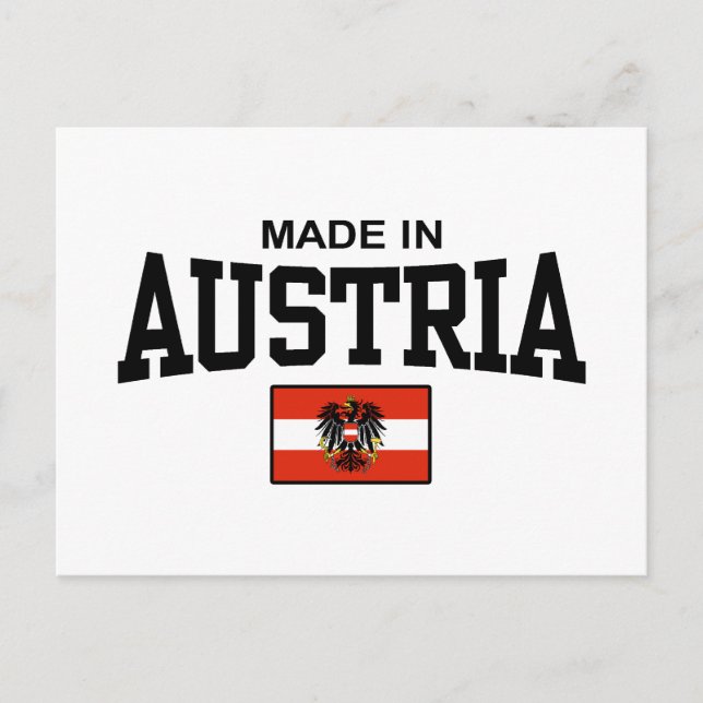 Made In Austria Postcard (Front)