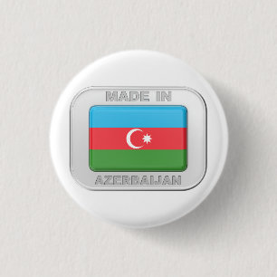 Made in Azerbaijan 3 Cm Round Badge